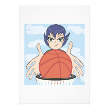 Womens Basketball Personalised Invite