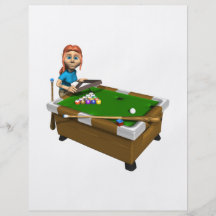 Womens Billiards Custom Flyer