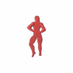 Womens Bodybuilding Pose Polo Shirt embroidered shirts