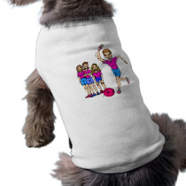 Womens Bowling Team Pet Shirt