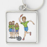 Womens Bowling Team Key Chains