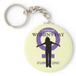 Women's Day Silhouette Keychain