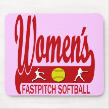 Women's Fastpitch Softball Mouse Pad