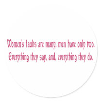 Women's Faults Are Many