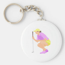 Womens Golf Key Chain