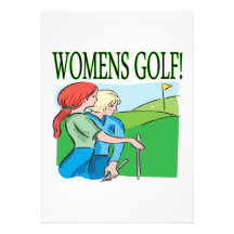 Womens Golf Personalised Invites