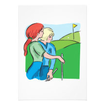 Womens Golf Personalized Invite