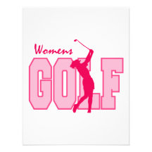 Women's Golf Pink Custom Invitations