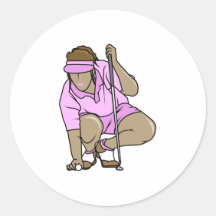 Womens Golf Sticker