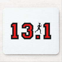 Womens half marathon mouse pads