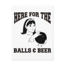 Women's Here For The Balls & Beer