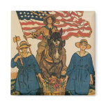 Women's Land Army magnets