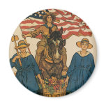Women's Land Army magnets