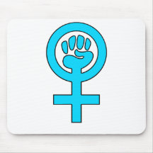 Women's Power Feminist Symbol Mousepad