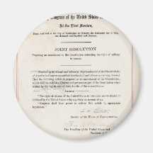 Women's Right to Vote- 19th Amendment Magnets