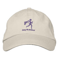 Womens Running "Going the distance!" Embroidered Hat