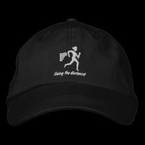Womens Running "Going the distance!" embroidered hats