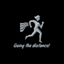 Womens Running "Going the distance!" embroidered shirts