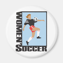 Women's Soccer Refrigerator Magnet