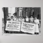Women's Suffrage Pickets: 1917 Print
