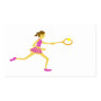 Women's tennis business card template