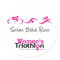 Women's Tri: Swim.Bike.Run Sticker