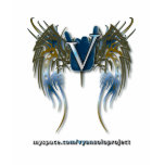 Women's V-Neck Angel Wings Shirt