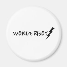 Wonder Boy Black Lightening Refrigerator Magnets