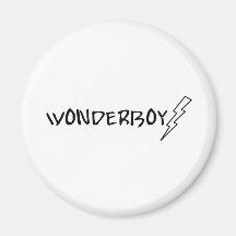 Wonder Boy Lightening Bolt Magnets