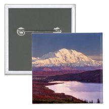 Wonder Lake and Mt. Denali at sunrise in the Pin