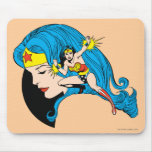 Wonder Woman Profile Background mousepads