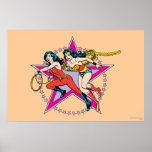 Wonder Woman Star Background posters