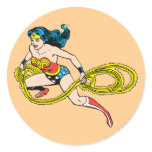 Wonder Woman Swinging Lasso Left stickers