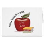Wonderful Teacher Card