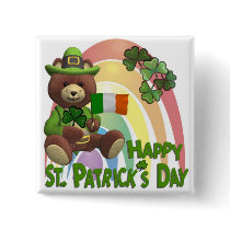 Wonderfully Cute Irish Bear with Flag Design #2