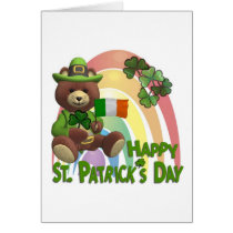 Wonderfully Cute Irish Bear with Flag Design #2
