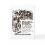 Wonderland Alice Go Among Mad People Quote Cards