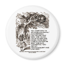 Wonderland Alice Go Among Mad People Quote