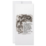 Wonderland Alice Go Among Mad People Quote rack cards