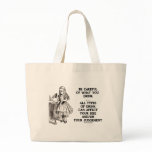 Wonderland Be Careful What You Drink (Alice) Canvas Bag