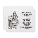 Wonderland Be Careful What You Drink (Alice) invitations
