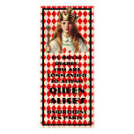 Wonderland Queen Alice Party Invitation Red