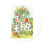 Wonderland Roses Round Sticker