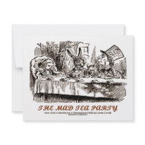 Wonderland The Mad Tea Party Personalised Announcements