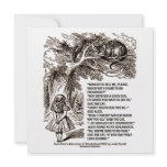 Wonderland Which Way I Ought To Go Quote Personalized Invitation