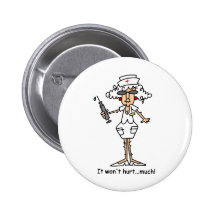 Won't Hurt! Pinback Buttons