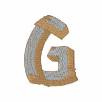 Wood Alphabet G Embroidered Polo Shirt
