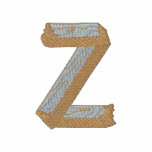 Wood Alphabet Z embroidered shirts