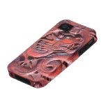 wood carved  dragon iphone case iPhone 4 cover