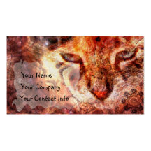 Wood Cat Business Card Template